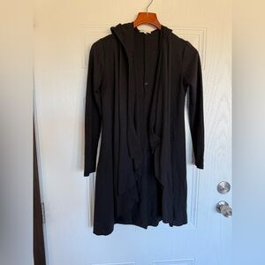 2 for $30 sale: Just Ginger black hooded Cardigan open sweatshirt - S
